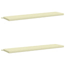 2-delt bænkepude SOEST 2 stk. 100% polyester Cremefarvet