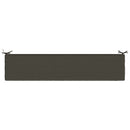 Bænkpude SOEST 100% polyester Antracit 200 x 40 x 5 cm