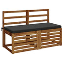 Bænkpude SOEST 100% polyester Antracit 110 x 50 x 5 cm