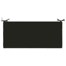 Bænkpude SOEST 100% polyester Sort 110 x 50 x 5 cm