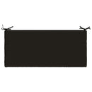 Bænkpude SOEST 100% polyester Sort 120 x 50 x 5 cm