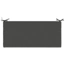 Bænkpude SOEST 100% polyester Antracit 120 x 50 x 5 cm