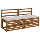 Bænkpude SOEST 100% polyester Hvid 140 x 50 x 5 cm
