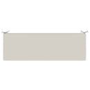 Bænkpude SOEST 100% polyester Hvid 140 x 50 x 5 cm