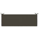 Bænkpude SOEST 100% polyester Antracit 140 x 50 x 5 cm