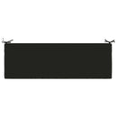 Bænkpude SOEST 100% polyester Sort 140 x 50 x 5 cm