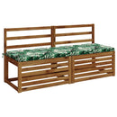Bænkpude SOEST 100% polyester Bladmønster 140 x 50 x 5 cm