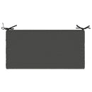 Bænkpude SOEST 100% polyester Antracit 60 x 40 x 8 cm