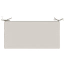 Bænkpude SOEST 100% polyester Hvid 80 x 40 x 8 cm
