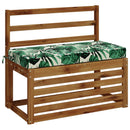 Bænkpude SOEST 100% polyester Bladmønster 80 x 40 x 8 cm