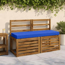 2-delt bænkepude SOEST 2 stk. 100% polyester Kongelig blå