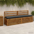 Bænkpude SOEST 100% polyester Antracit 180 x 40 x 8 cm