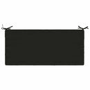 Bænkpude SOEST 100% polyester Sort 120 x 50 x 8 cm