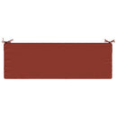 Bænkpude SOEST 100% polyester Rød 150 x 50 x 8 cm