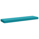 1-delt bænkepude VUGHT 100% polyester Turkis 110 x 30 x 5 cm