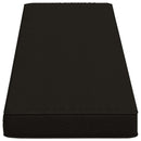 1-delt bænkepude VUGHT 100% polyester Sort 120 x 30 x 5 cm