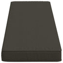 1-delt bænkepude VUGHT 100% polyester Antracit 120 x 30 x 5 cm