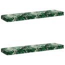 2-delt bænkepude VUGHT 2 pcs 100% polyester Bladmønster