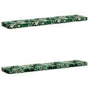 2-delt bænkepude VUGHT 2 pcs 100% polyester Bladmønster