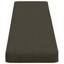 1-delt bænkepude VUGHT 100% polyester Antracit 160 x 30 x 5 cm