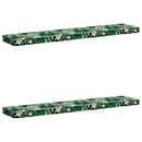 2-delt bænkepude VUGHT 2 pcs 100% polyester Bladmønster