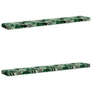2-delt bænkepude VUGHT 2 pcs 100% polyester Bladmønster