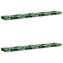 2-delt bænkepude VUGHT 2 pcs 100% polyester Bladmønster