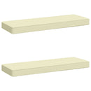 2-delt bænkepude VUGHT 2 pcs 100% polyester Cremefarvet
