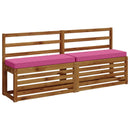 1-delt bænkepude VUGHT 100% polyester Lyserød 80 x 40 x 5 cm