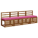 1-delt bænkepude VUGHT 100% polyester Lyserød 100 x 40 x 5 cm