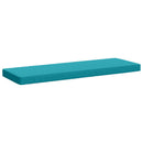 1-delt bænkepude VUGHT 100% polyester Turkis 100 x 40 x 5 cm
