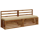 1-delt bænkepude VUGHT 100% polyester Beige 170 x 40 x 5 cm