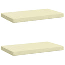2-delt bænkepude VUGHT 2 stk. 100% polyester Cremefarvet