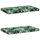 2-delt bænkepude VUGHT 2 stk. 100% polyester Bladmønster