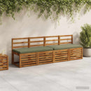 2-delt bænkepude VUGHT 2 stk. 100% polyester Olivengrøn