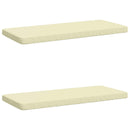 2-delt bænkepude VUGHT 2 stk. 100% polyester Cremefarvet
