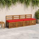 1-delt bænkepude VUGHT 100% polyester Rød 120 x 50 x 5 cm