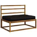 Palle sæde pude VIANEN 100% polyester Sort 120 x 60 x 12 cm