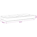 Palle sæde pude VIANEN 100% polyester Grå 120 x 40 x 12 cm