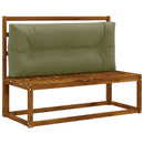 Palle rygpude VIANEN 100% polyester Olivengrøn 120 x 40 x 12 cm