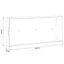 Palle rygpude VIANEN 100% polyester Olivengrøn 120 x 40 x 12 cm