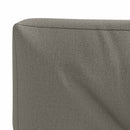 Palle rygpude VIANEN 100% polyester Grå 120 x 40 x 12 cm
