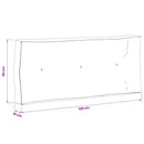 Palle rygpude VIANEN 100% polyester Sandfarvet 120 x 50 x 12 cm