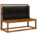 Palle rygpude VIANEN 100% polyester Sort 120 x 50 x 12 cm