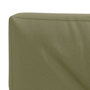 Palle rygpude VIANEN 100% polyester Olivengrøn 120 x 60 x 12 cm