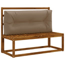 Palle rygpude VIANEN 100% polyester Gråbrun 120 x 60 x 12 cm