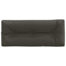 Palle rygpude VIANEN 100% polyester Antracit 120 x 60 x 12 cm