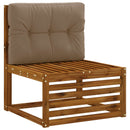 Palle rygpude VIANEN 100% polyester Gråbrun 70 x 40 x 12 cm