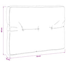 Palle rygpude VIANEN 100% polyester Gråbrun 70 x 40 x 12 cm