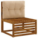 Palle rygpude VIANEN 100% polyester Sandfarvet 70 x 40 x 12 cm